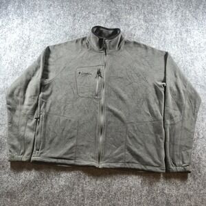 Columbia‎ Jacket Mens XL Gray Full Zip Fleece Outdoors Hiking Lightweight Layer